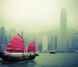 World_08 Chinese Style Sailboat in Hong Kong, China